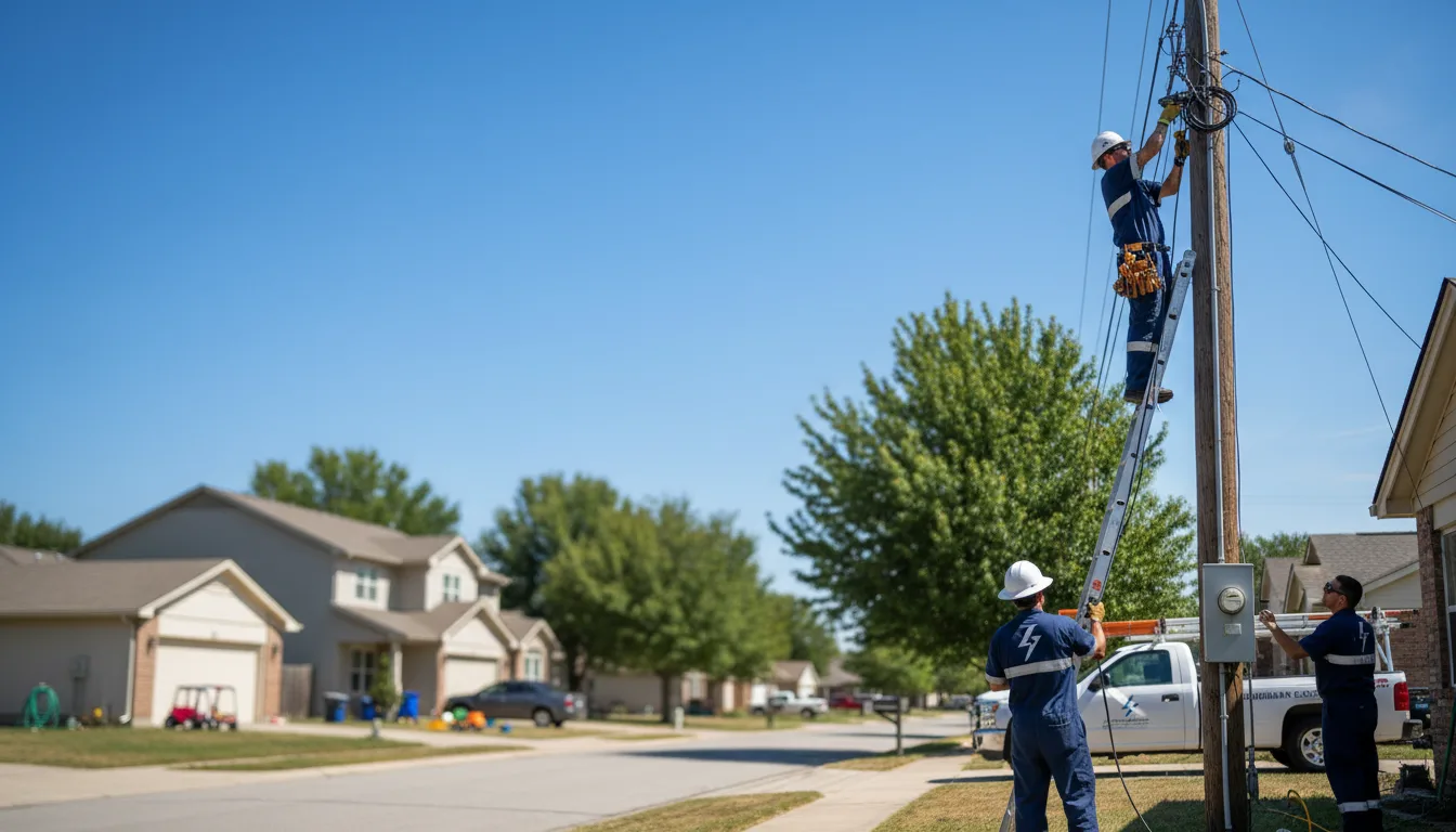Residential electrician providing installation services in Sidney, IL